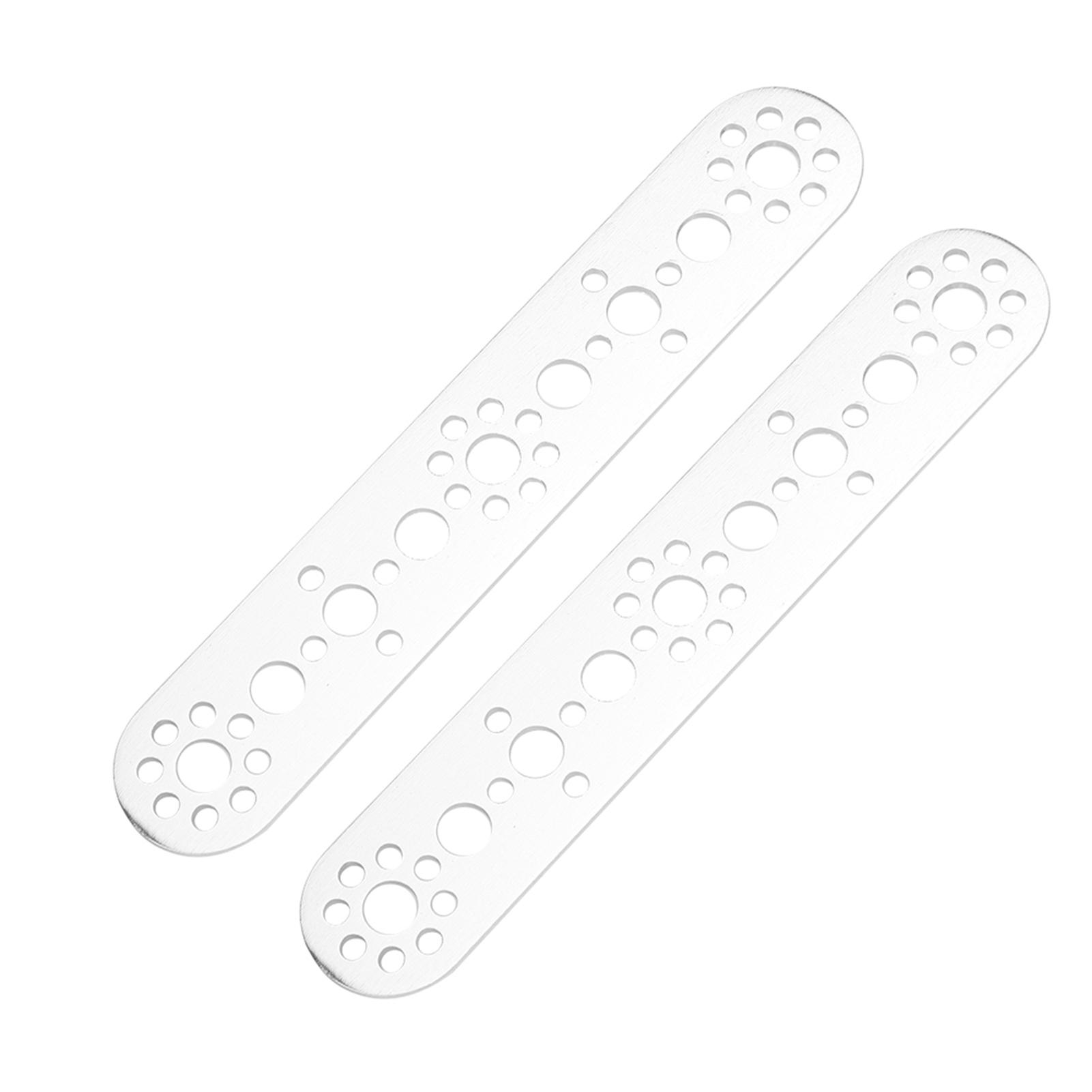 2 шт. Алюмінієві пластини 9 отворів Комплекти для заміни Підходять для аксесуарів для роботів Tetrixrobotics
2 шт. Алюмінієві пластини 9 отворів Комплекти для заміни Підходять для аксесуарів для роботів Tetrixrobotics