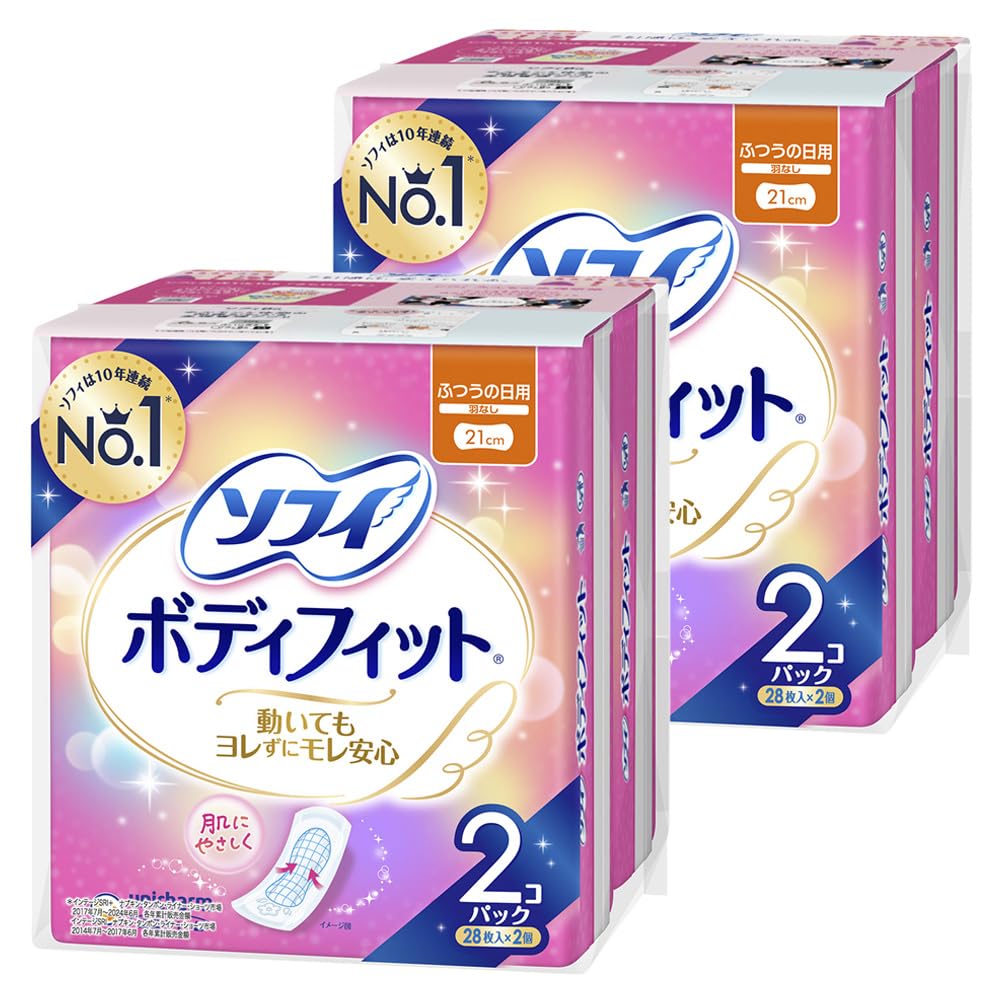 Sophie Body Fit Normal Day Wingless 21cm 112 Sheets Sheets x 4 (28 Pieces) (Sanitary Napkins)
Sophie Body Fit Normal Day Wingless 21cm 112 Sheets Sheets x 4 (28 Pieces) (Sanitary Napkins)
