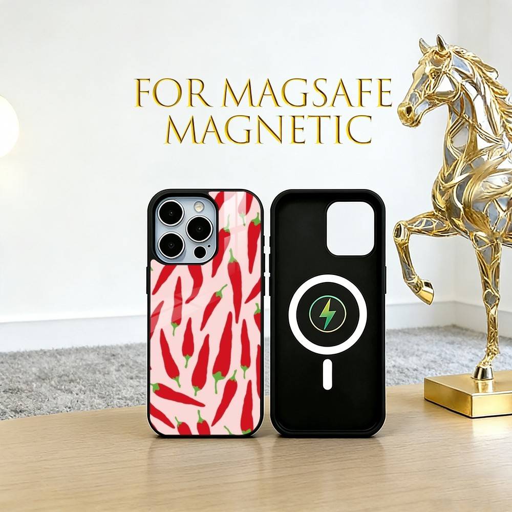 Chili pepper illustration Phone Case For iPhone17,16,15,14,13,12,11 Plus,Pro Magnetic For Magsafe Wireless Charging iPhone12
Chili pepper illustration Phone Case For iPhone17,16,15,14,13,12,11 Plus,Pro Magnetic For Magsafe Wireless Charging iPhone12