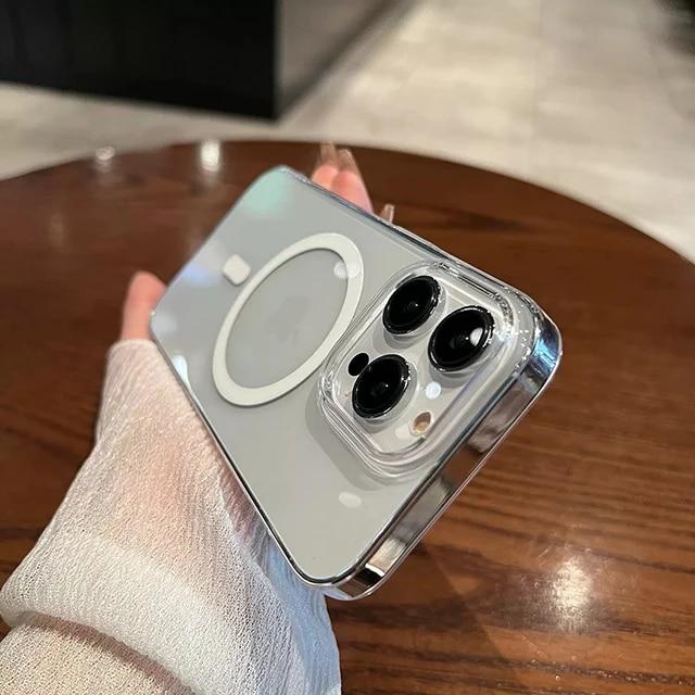 Прозорий магнітний чохол для бездротового зарядного пристрою Magsafe для iPhone 14 13 12 11 Pro Max Plus mini X XR Аксесуари для захисту For iPhone 13
Прозорий магнітний чохол для бездротового зарядного пристрою Magsafe для iPhone 14 13 12 11 Pro Max Plus mini X XR Аксесуари для захисту For iPhone 13