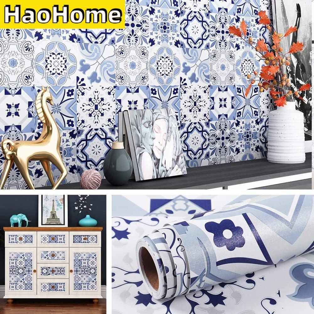 HaoHome Самоклеящаяся контактная бумага Фартук Обои Плитка Марокканская Водонепроницаемая Съемная Голубая Плитка Обои 1mx45cm
HaoHome Самоклеящаяся контактная бумага Фартук Обои Плитка Марокканская Водонепроницаемая Съемная Голубая Плитка Обои 1mx45cm