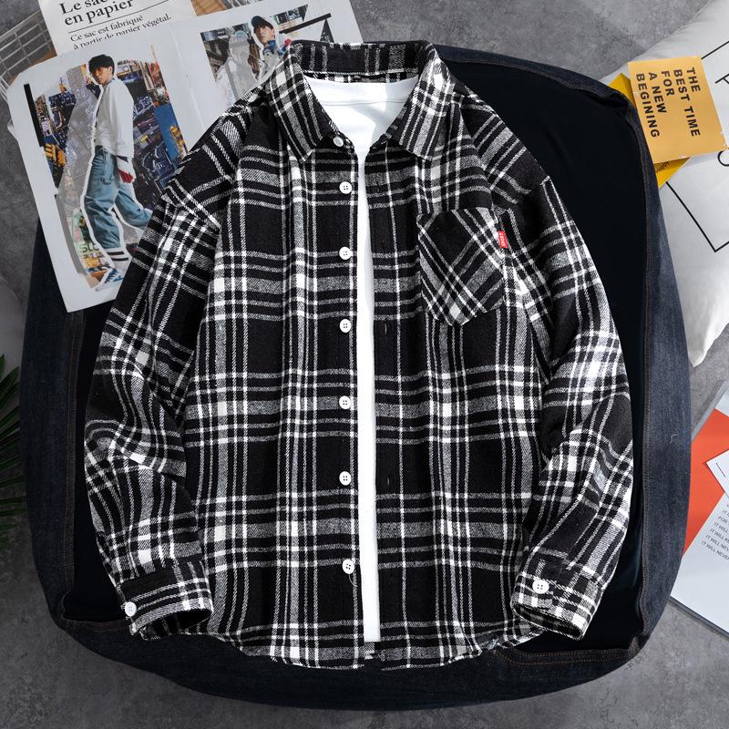 Men s Plus Size Plaid Long-Sleeve Casual Shirt Jacket - High Quality for Spring & Autumn 3XL чёрный
Men s Plus Size Plaid Long-Sleeve Casual Shirt Jacket - High Quality for Spring & Autumn 3XL чёрный