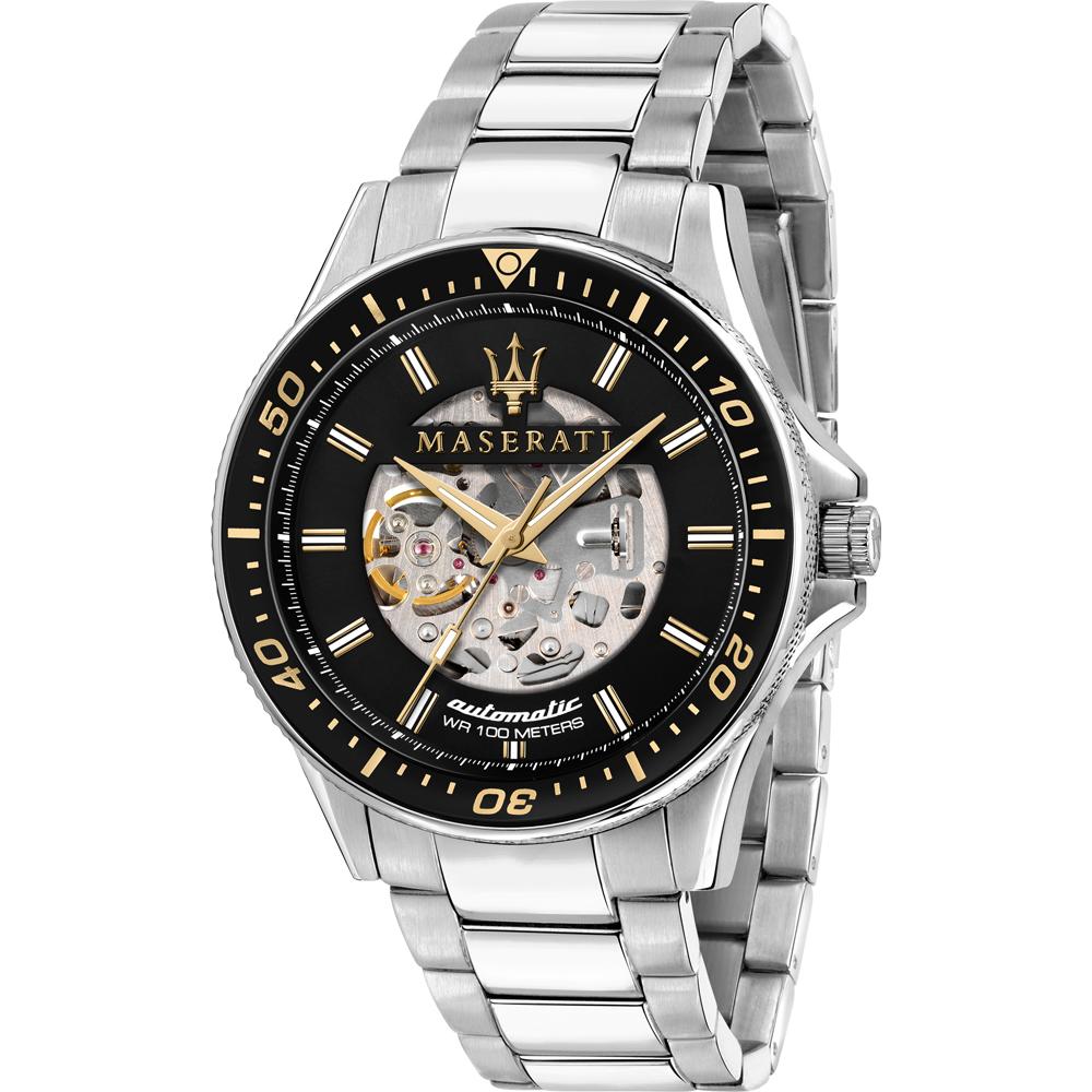 Maserati Sfida Black Silver Metal Strap Gents Mechanical Automatic Skeleton Watch R8823140002 чорний
Maserati Sfida Black Silver Metal Strap Gents Mechanical Automatic Skeleton Watch R8823140002 чорний