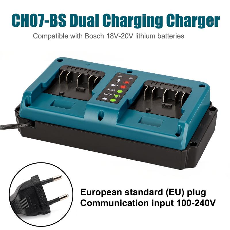 XH Battery Charger For Replacement Charger Station Suitable For 14.4-18V BAT609 BAT609G Lithium-Ion Battery 2-Port Charging
XH Battery Charger For Replacement Charger Station Suitable For 14.4-18V BAT609 BAT609G Lithium-Ion Battery 2-Port Charging