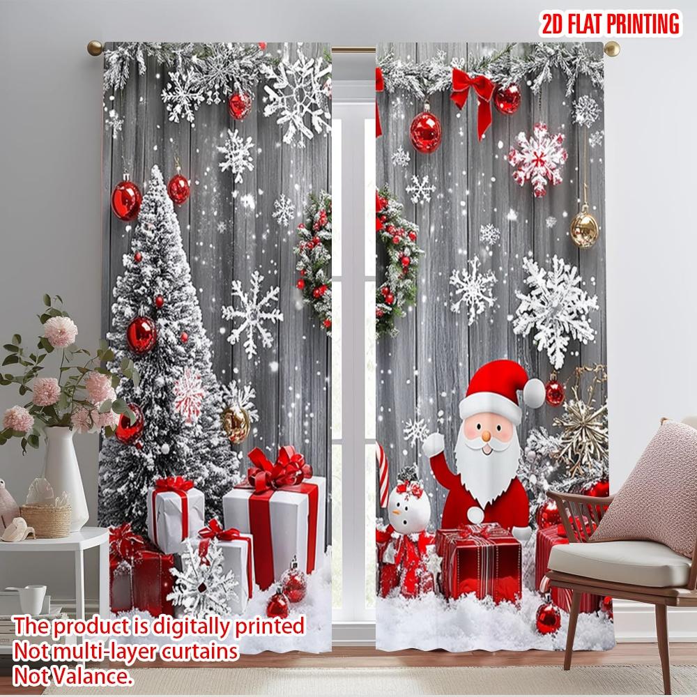 Set Of 2 Plane Printing Popular Curtain Panels Winter Christmas Polyester Fabric Without Rod Art Deco Festive Ldeal Living W100*H70(CM)-Grommet top&1PCS
Set Of 2 Plane Printing Popular Curtain Panels Winter Christmas Polyester Fabric Without Rod Art Deco Festive Ldeal Living W100*H70(CM)-Grommet top&1PCS
