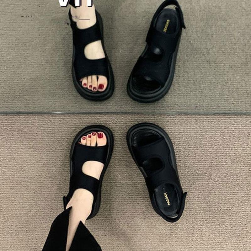 Korean version of fairy style leisure vacation beach Roman shoes female summer new heightening platform sports sandals 35
Korean version of fairy style leisure vacation beach Roman shoes female summer new heightening platform sports sandals 35