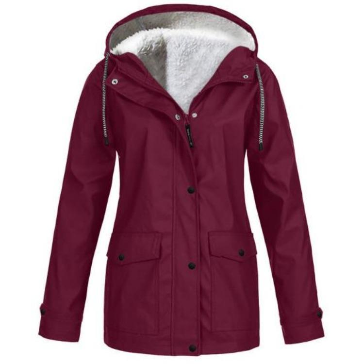 Winter Autumn Women Hoodie Plush Lined Hiking Jacket with Hood Drawstring Pockets for Climbing Coat 3XL вина червоного кольору
Winter Autumn Women Hoodie Plush Lined Hiking Jacket with Hood Drawstring Pockets for Climbing Coat 3XL вина червоного кольору