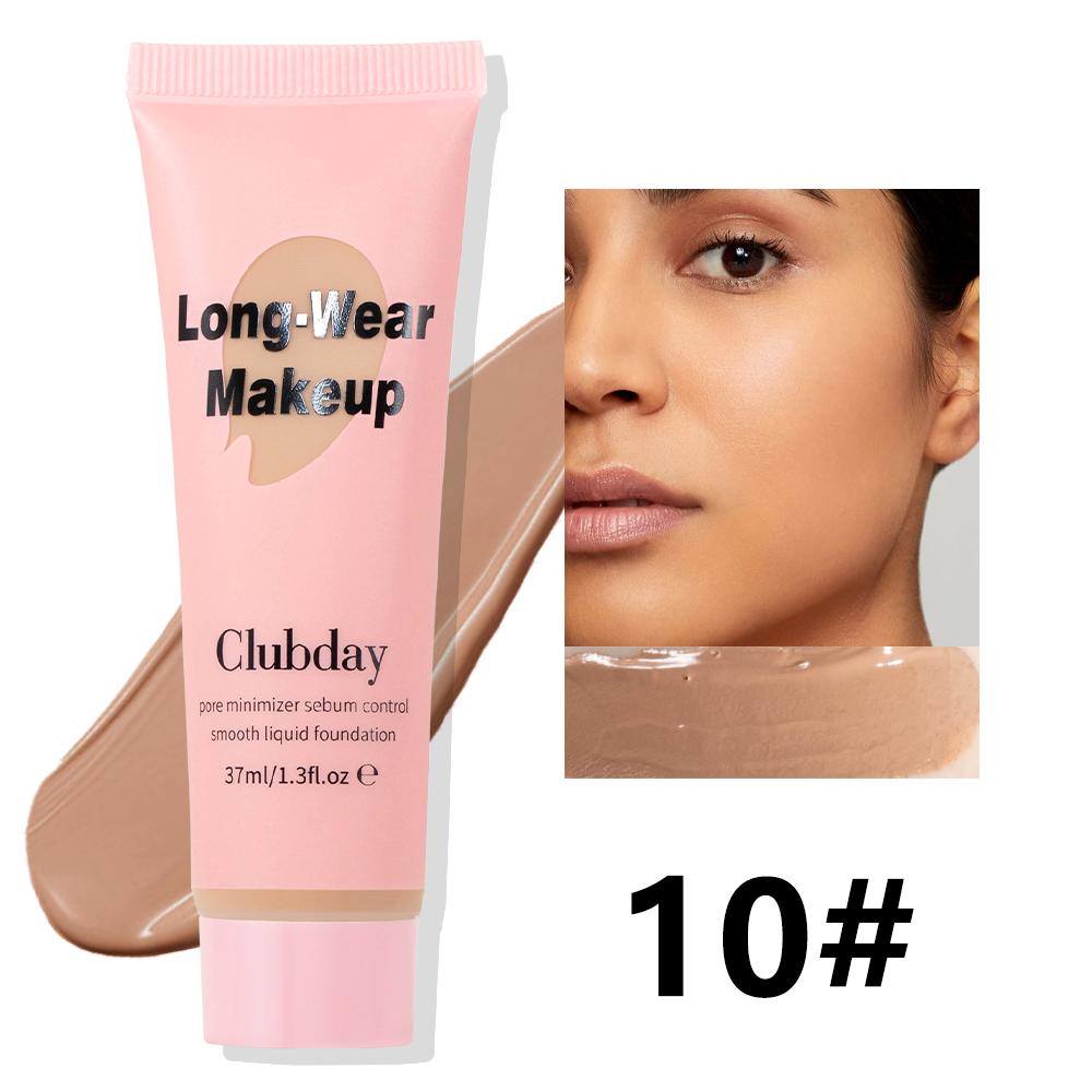 Clubday 10-color Foundation Liquid, Natural Matte Finish, Long-lasting And Smudge-proof, Excellent Coverage. 10
Clubday 10-color Foundation Liquid, Natural Matte Finish, Long-lasting And Smudge-proof, Excellent Coverage. 10