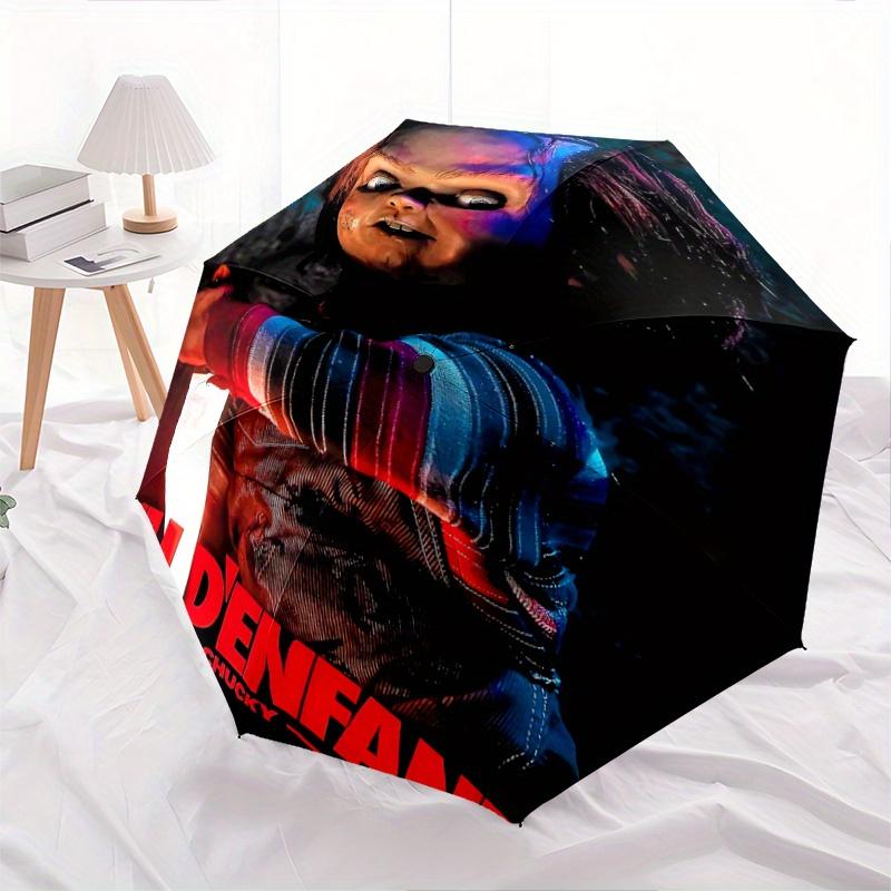 1pc Jeu d Enfant Chucky s Terrifying Return Pattern Cartoon Fashion Umbrella, Fashionable, Personalized, High-Value Folding Umbrella, a Must-Have for
1pc Jeu d Enfant Chucky s Terrifying Return Pattern Cartoon Fashion Umbrella, Fashionable, Personalized, High-Value Folding Umbrella, a Must-Have for