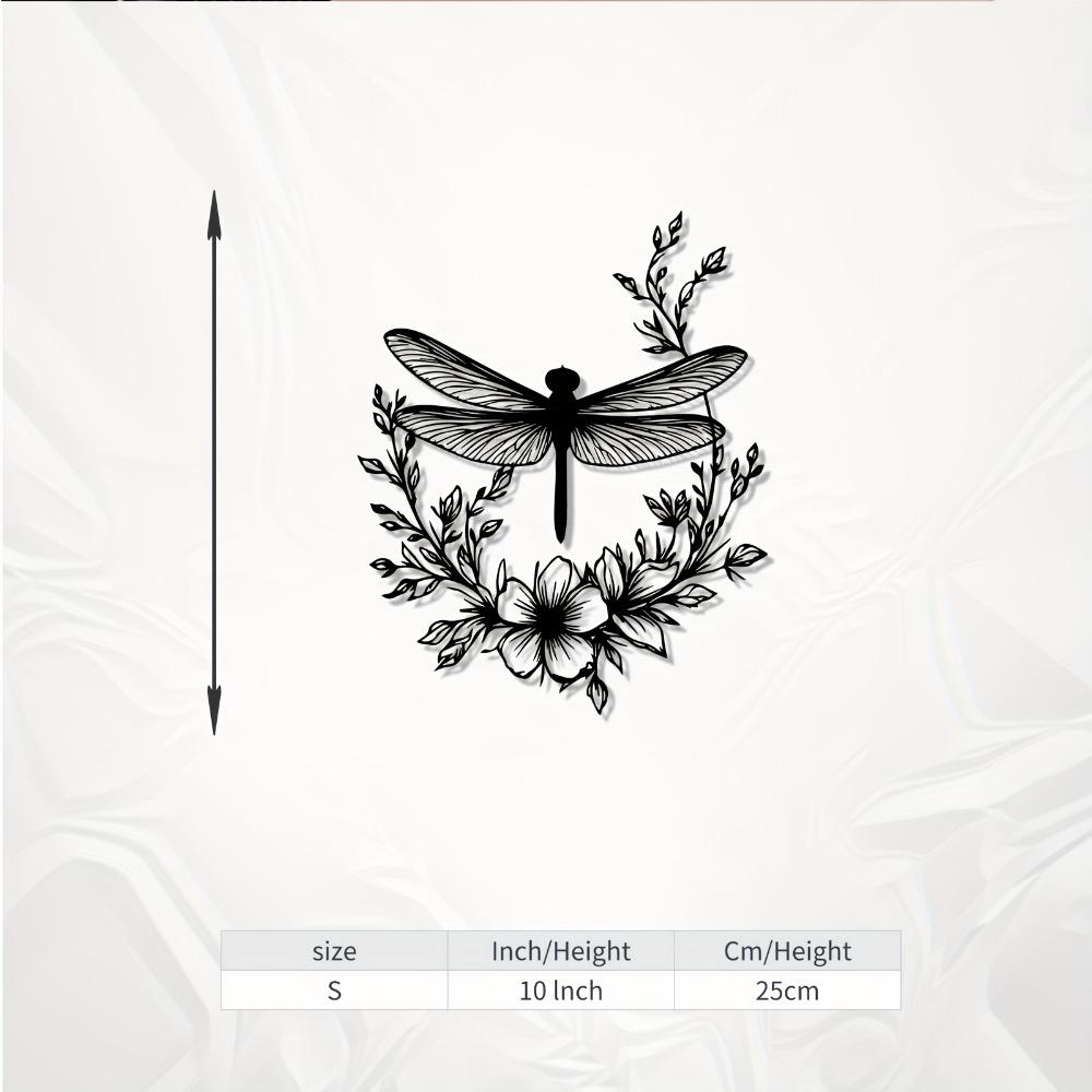 1pc Dragonfly Flower Metal Wall Art Decor Weatherproof for Garden Patio Fence New Year Easter Gift Nature Insect Lover S/25CM/10Inch
1pc Dragonfly Flower Metal Wall Art Decor Weatherproof for Garden Patio Fence New Year Easter Gift Nature Insect Lover S/25CM/10Inch
