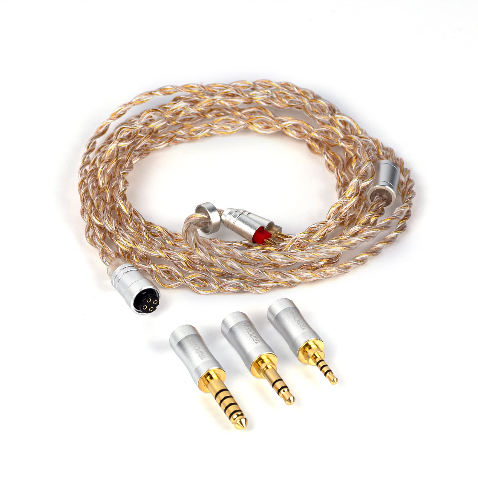 TRIPOWIN Petrichor 4 Core 26AWG Посріблений кабель для оновлення навушників OCC зі змінними штекерами Кабель, який важко зачепити за м’який
TRIPOWIN Petrichor 4 Core 26AWG Посріблений кабель для оновлення навушників OCC зі змінними штекерами Кабель, який важко зачепити за м’який
