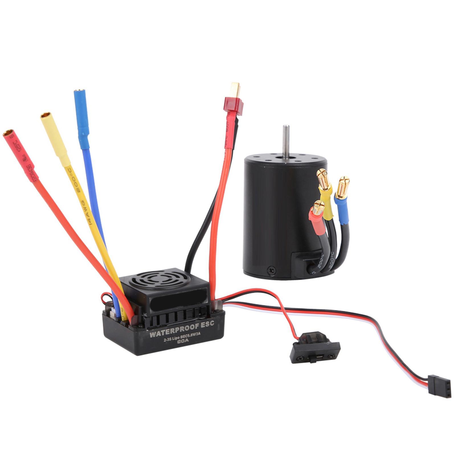 HOBBYFANS BL 3650 3900KV Автомобільний безколекторний двигун Без датчиків 60A Водонепроникний ESC Комплект для 110 RC Вантажівки
HOBBYFANS BL 3650 3900KV Автомобільний безколекторний двигун Без датчиків 60A Водонепроникний ESC Комплект для 110 RC Вантажівки