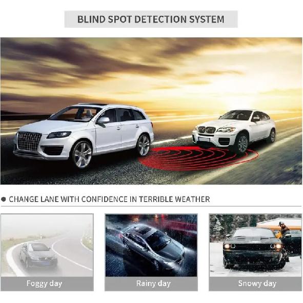 BSD Blind Area Spot Detection System Lane Change Blind Spot Monitoring BSM BSA 24Ghz Millimeter Wave Sens
BSD Blind Area Spot Detection System Lane Change Blind Spot Monitoring BSM BSA 24Ghz Millimeter Wave Sens