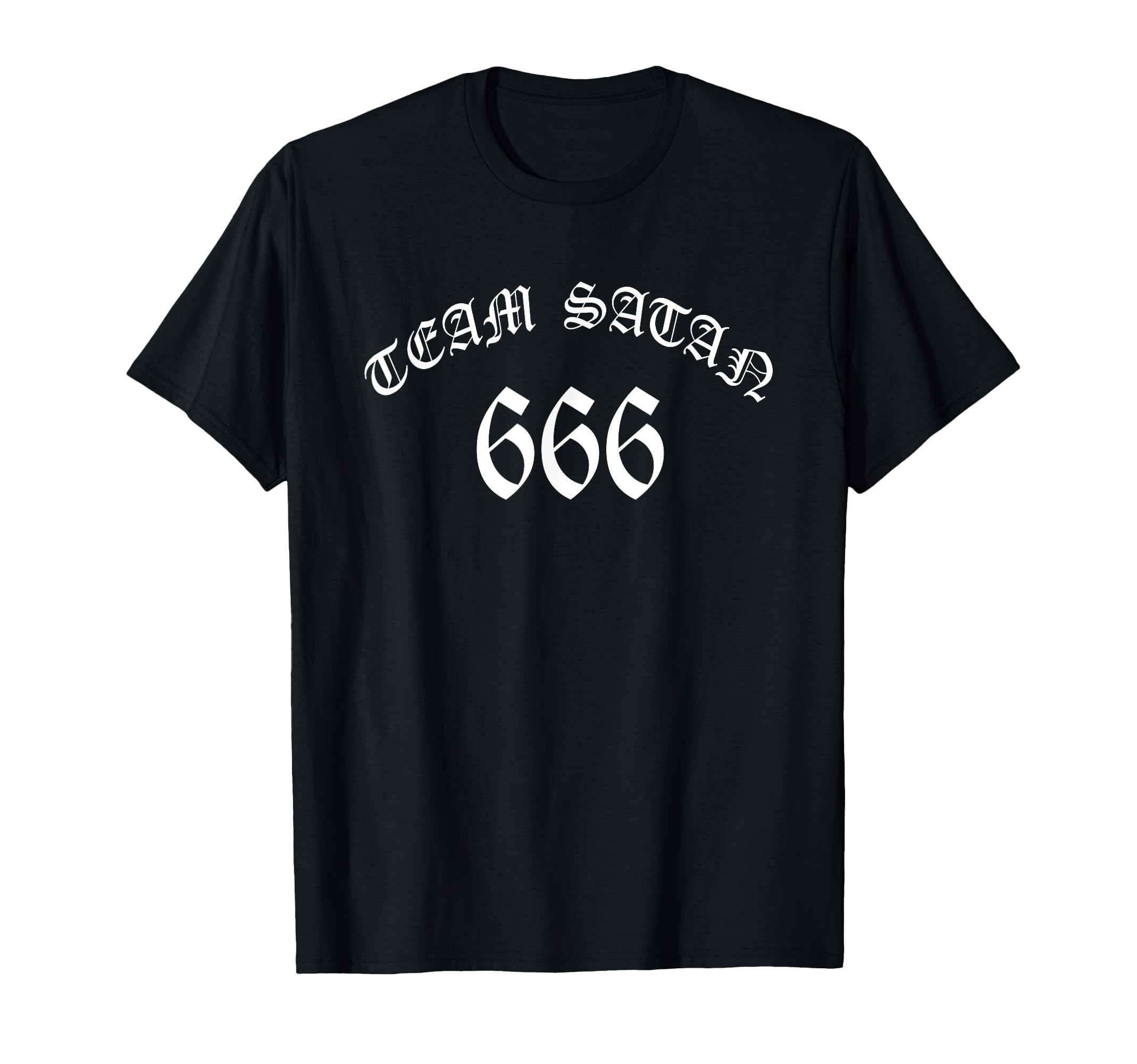 TEAM SATAN 666 Devil Gothic Theme T-Shirt
TEAM SATAN 666 Devil Gothic Theme T-Shirt