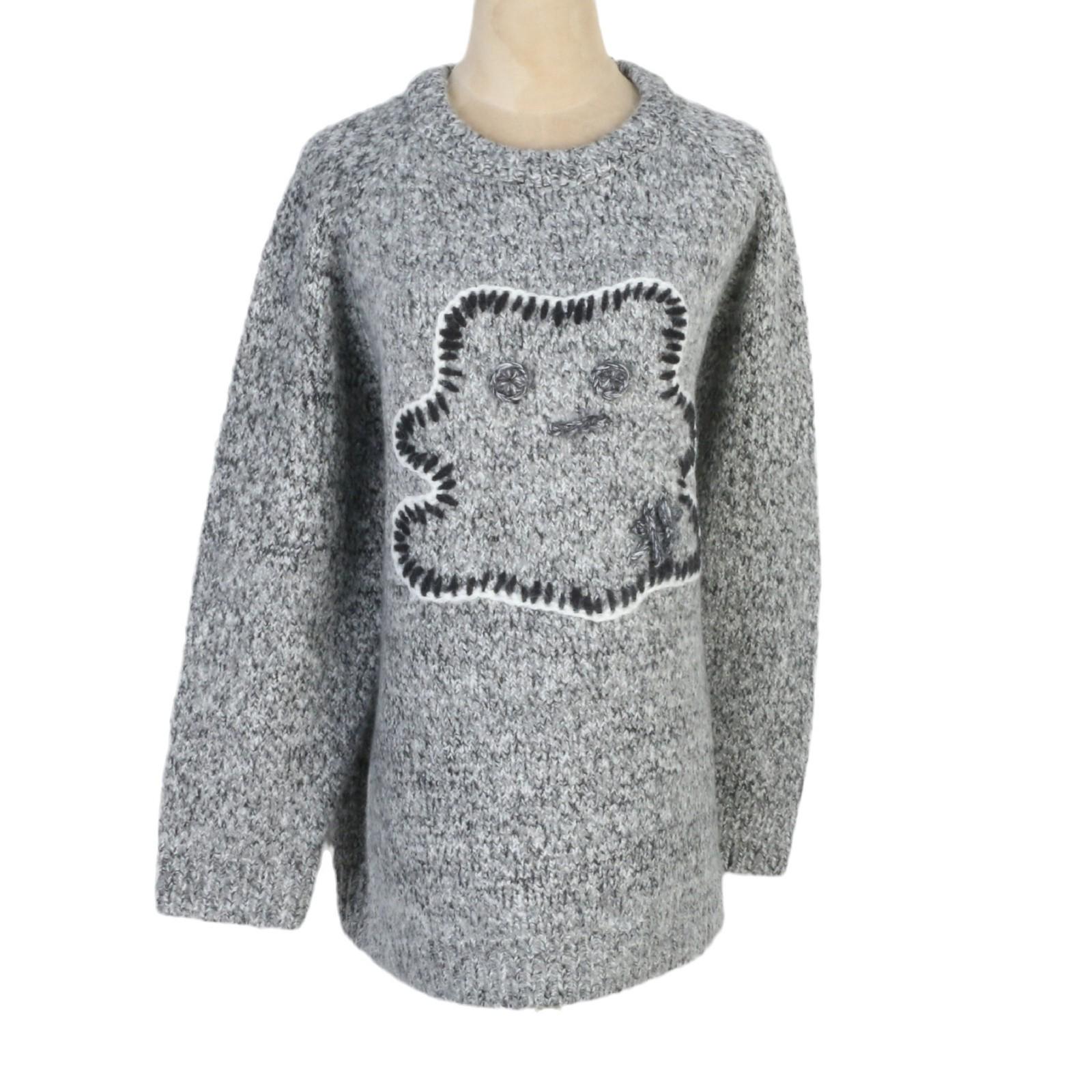 Color Block Cartoon Embroidered Knit Sweater - Women s Autumn/Winter Crew Neck Pullover with Long Sleeves M
Color Block Cartoon Embroidered Knit Sweater - Women s Autumn/Winter Crew Neck Pullover with Long Sleeves M