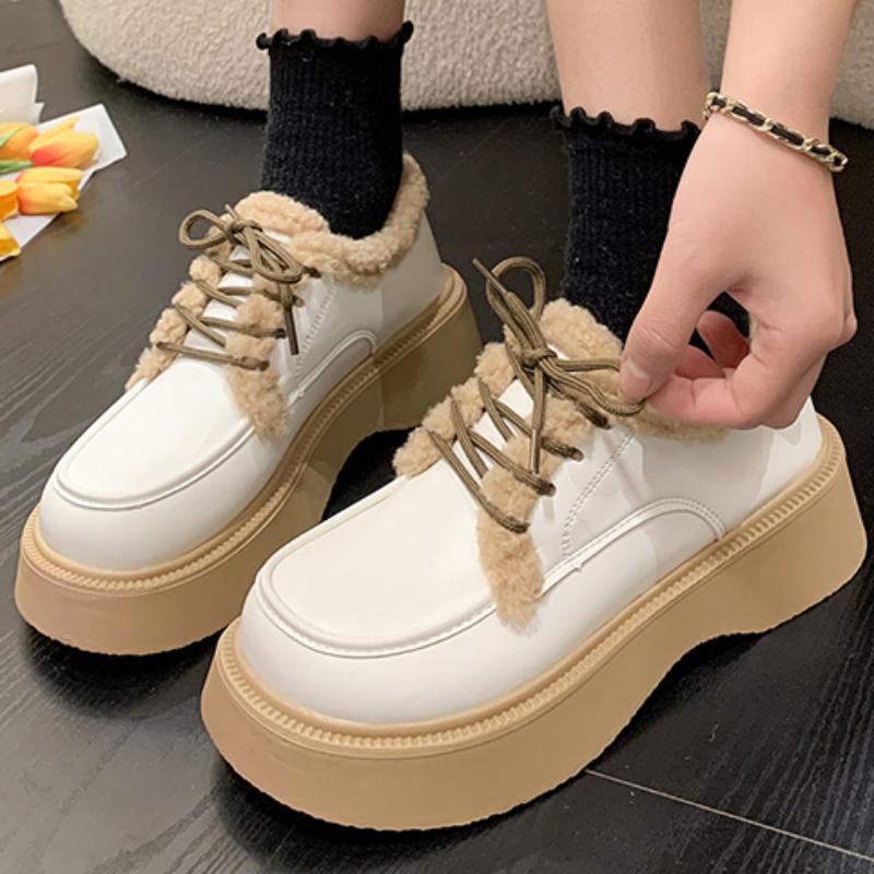 2024 Fashion Shoes for Women Lace Up Women s Boots Winter Plush Warm Round Toe Mixed Colors Platform Water Proof Shoes Women
2024 Fashion Shoes for Women Lace Up Women s Boots Winter Plush Warm Round Toe Mixed Colors Platform Water Proof Shoes Women
