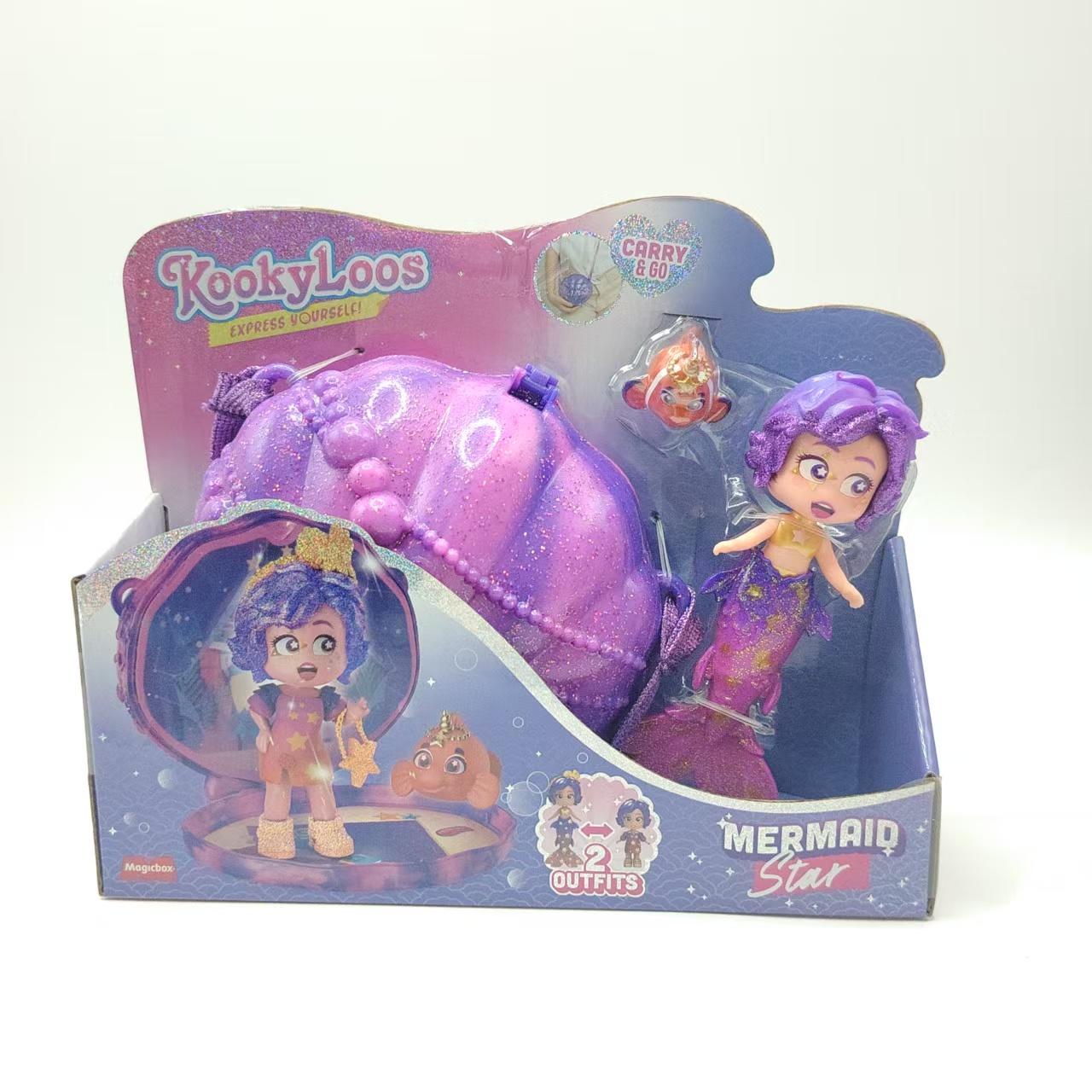 Kookyloos Mermaid Star Dolls Express Yourself Doll Set Headband Fish Pet Shell Bag Girls Surprise Birthday Gift outfits and with Kid Friendly
Kookyloos Mermaid Star Dolls Express Yourself Doll Set Headband Fish Pet Shell Bag Girls Surprise Birthday Gift outfits and with Kid Friendly