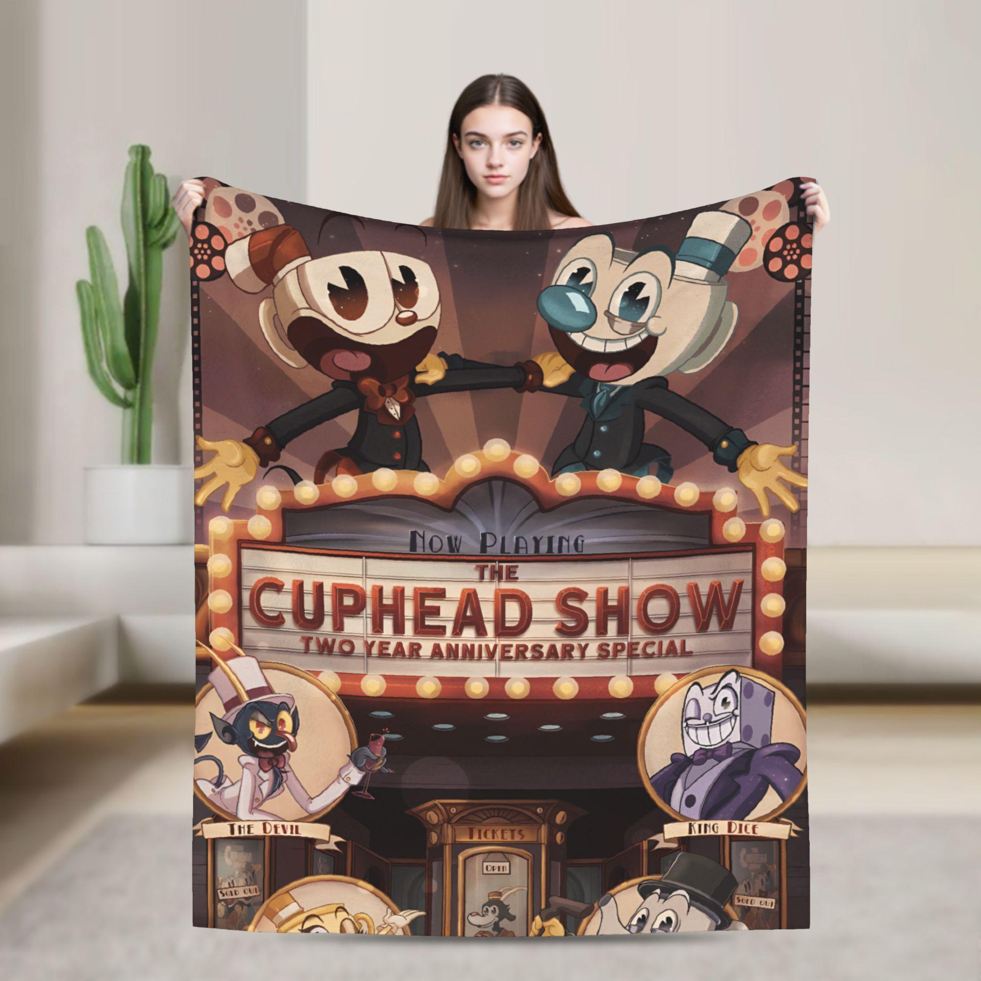 Cupheads & Mugmans Blankets Quality Super Soft Cartoon Throw Blanket Winter Girls Boys Living Room Print Bedspread 75cmx90cm чорний
Cupheads & Mugmans Blankets Quality Super Soft Cartoon Throw Blanket Winter Girls Boys Living Room Print Bedspread 75cmx90cm чорний