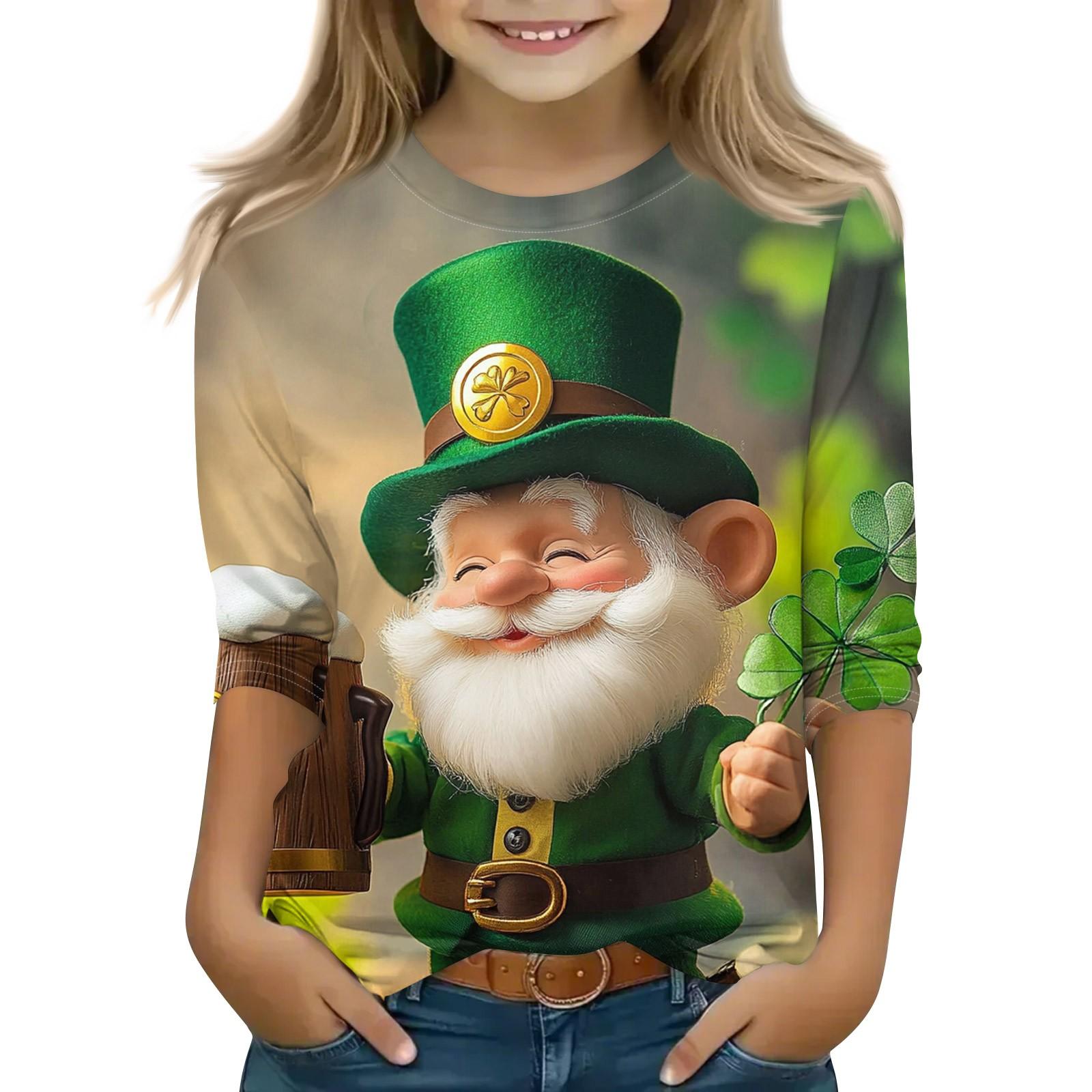 Print Tops For Youth Girls Round Neck 3/4 Sleeves T-Shirts Trendy Tops Outfit Tees 140
Print Tops For Youth Girls Round Neck 3/4 Sleeves T-Shirts Trendy Tops Outfit Tees 140