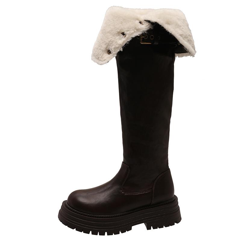 Флисовые и утолщенные сапоги до колена для женщин, зима 2024 года, новые сапоги-рыцари на толстой подошве, сложенные вдвое, тонкие сапоги с большой окружностью трубы 35 коричневый
Флисовые и утолщенные сапоги до колена для женщин, зима 2024 года, новые сапоги-рыцари на толстой подошве, сложенные вдвое, тонкие сапоги с большой окружностью трубы 35 коричневый