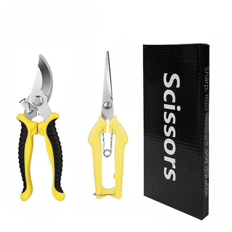 2PCS Pruner Garden Scissors Sharp Bypass Pruning Shears Tree Thick Branch Flower Stem Secateurs Manual Clippers for Gardening жовтий
2PCS Pruner Garden Scissors Sharp Bypass Pruning Shears Tree Thick Branch Flower Stem Secateurs Manual Clippers for Gardening жовтий