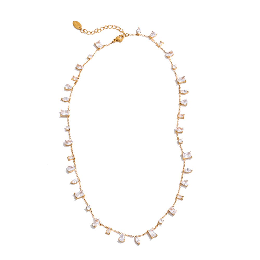 Yhpup AAA High-Grade Colorful Cubic Zirconia Chain Necklace Gift Summer Stainless Steel Delicate Fashion Y2K Jewelry Accessories
Yhpup AAA High-Grade Colorful Cubic Zirconia Chain Necklace Gift Summer Stainless Steel Delicate Fashion Y2K Jewelry Accessories
