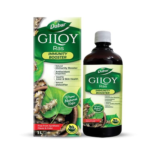 Dabur Giloy Juice - 1L | Ayurvedic Health Juice for Immunity | With Natural Source Of Antioxidants | Good For Liver & Skin Health
Dabur Giloy Juice - 1L | Ayurvedic Health Juice for Immunity | With Natural Source Of Antioxidants | Good For Liver & Skin Health