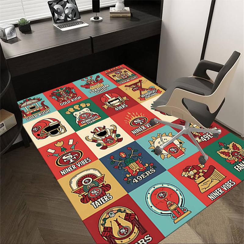1PC San Francisco 49ers Extra Large Non Slip Floor carpet, Office, family, bedroom, Studio Large Area Rug Indoor Rugs, Vibrant Colors 60cm by 90cm
1PC San Francisco 49ers Extra Large Non Slip Floor carpet, Office, family, bedroom, Studio Large Area Rug Indoor Rugs, Vibrant Colors 60cm by 90cm