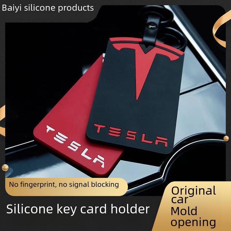 Силиконовый чехол для ключа-карты для Tesla Model 3/Y - износостойкий и водонепроницаемый чёрный/белый
Силиконовый чехол для ключа-карты для Tesla Model 3/Y - износостойкий и водонепроницаемый чёрный/белый