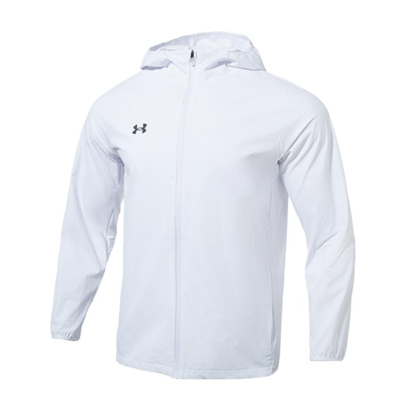 Under Armour Solid Logo Zip-Up Hooded Windbreaker Jacket Unisex Jackets White 24600410-100 M
Under Armour Solid Logo Zip-Up Hooded Windbreaker Jacket Unisex Jackets White 24600410-100 M