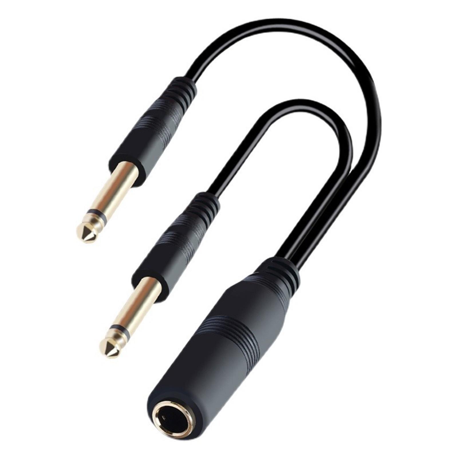 Superior Gold Coated 6.35mm Y Splitter Cable Suitable For Keyboards Speakers Stage Equipment Improved Sound Quality
Superior Gold Coated 6.35mm Y Splitter Cable Suitable For Keyboards Speakers Stage Equipment Improved Sound Quality