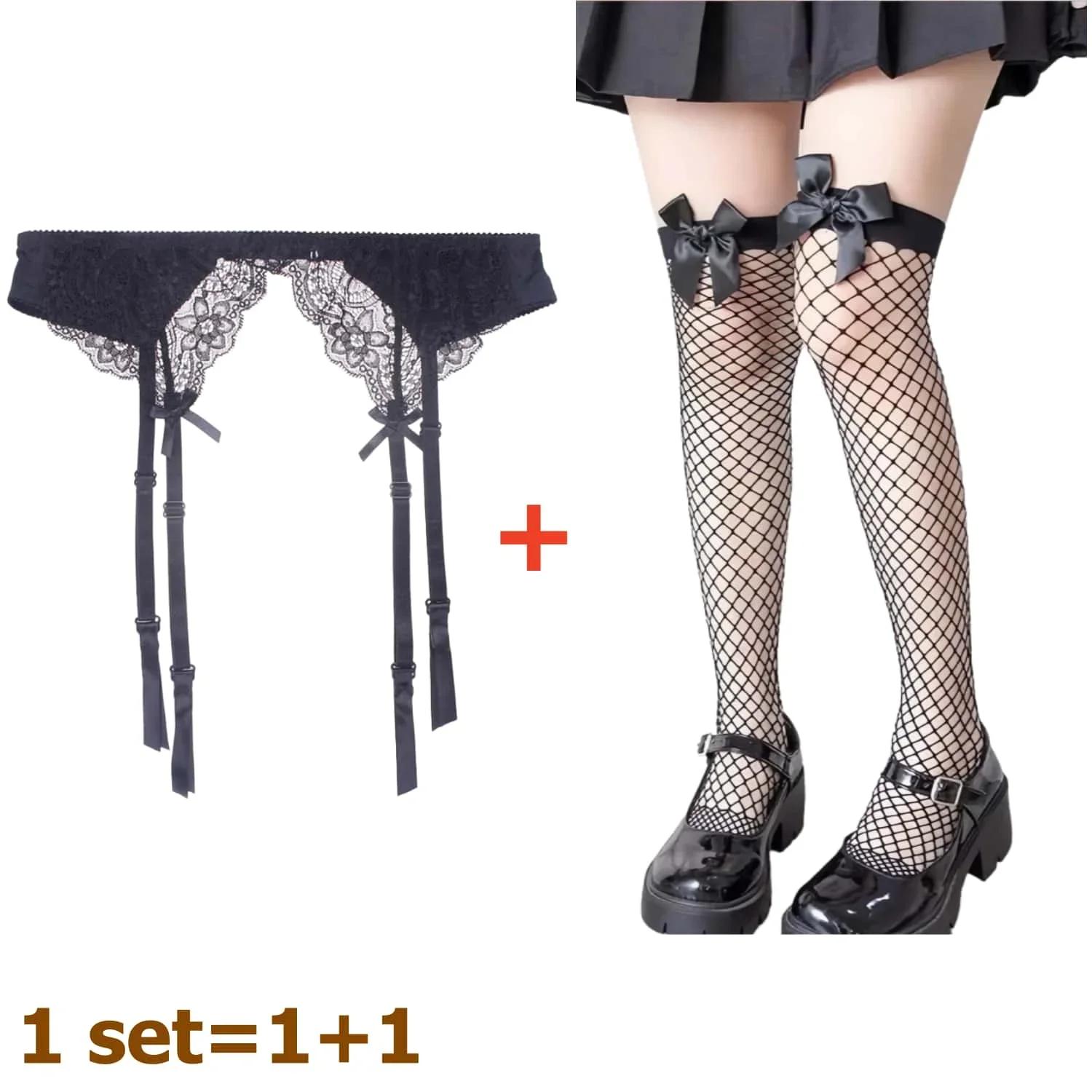 2Pcs Plus Size Black Lace Stockings With Adjustable Anti-Slip Garter Belt Set Transparent Sexy Suspender Pantyhose For Women Xxl One Size
2Pcs Plus Size Black Lace Stockings With Adjustable Anti-Slip Garter Belt Set Transparent Sexy Suspender Pantyhose For Women Xxl One Size