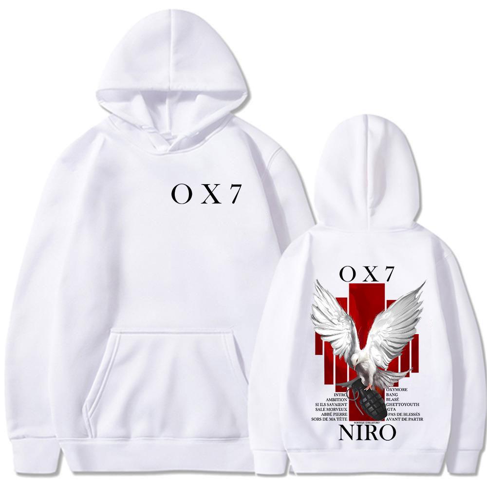 Rapper Niro OX7 Album Graphic Hoodies Men Women Hip Hop Fashion Hooded Sweatshirt Male Casual Vintage Pullover Hoodie Streetwear S
Rapper Niro OX7 Album Graphic Hoodies Men Women Hip Hop Fashion Hooded Sweatshirt Male Casual Vintage Pullover Hoodie Streetwear S