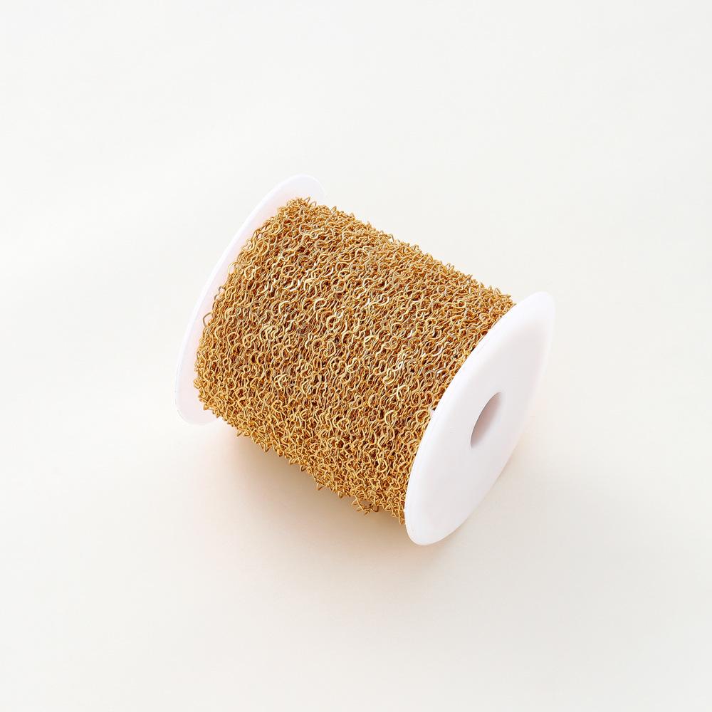 Позолоченная цепочка-сердце из 14-каратного золота, ожерелье и браслет, аксессуары (3.4*5mm) 1 meter
Позолоченная цепочка-сердце из 14-каратного золота, ожерелье и браслет, аксессуары (3.4*5mm) 1 meter