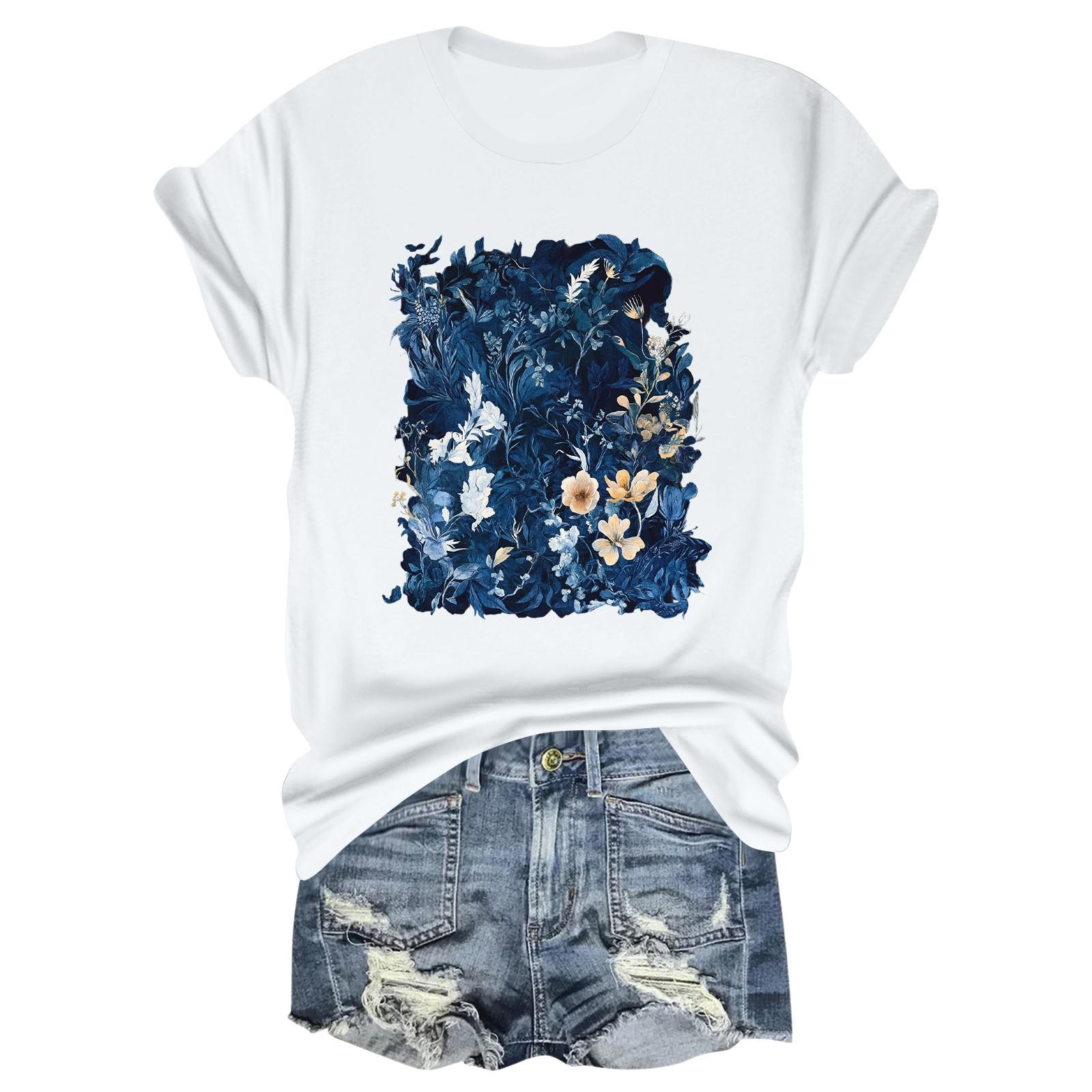 Жіноча модна футболка з принтом і круглим вирізом з короткими рукавами XL білий
Жіноча модна футболка з принтом і круглим вирізом з короткими рукавами XL білий