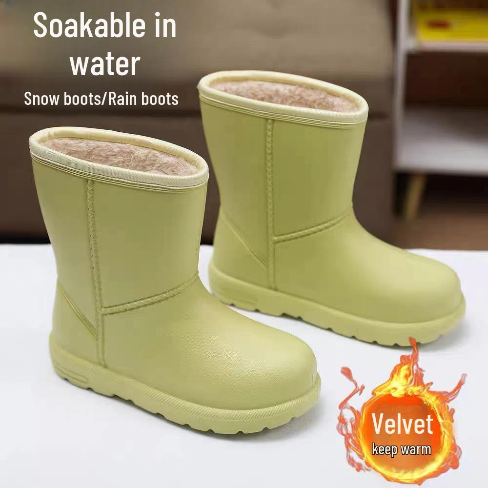 Women s Plush Waterproof Non-Slip Snow & Rain Boots - Warm EVA Korean-Style Shoes for Kitchen, Laundry, Work 38-39
Women s Plush Waterproof Non-Slip Snow & Rain Boots - Warm EVA Korean-Style Shoes for Kitchen, Laundry, Work 38-39