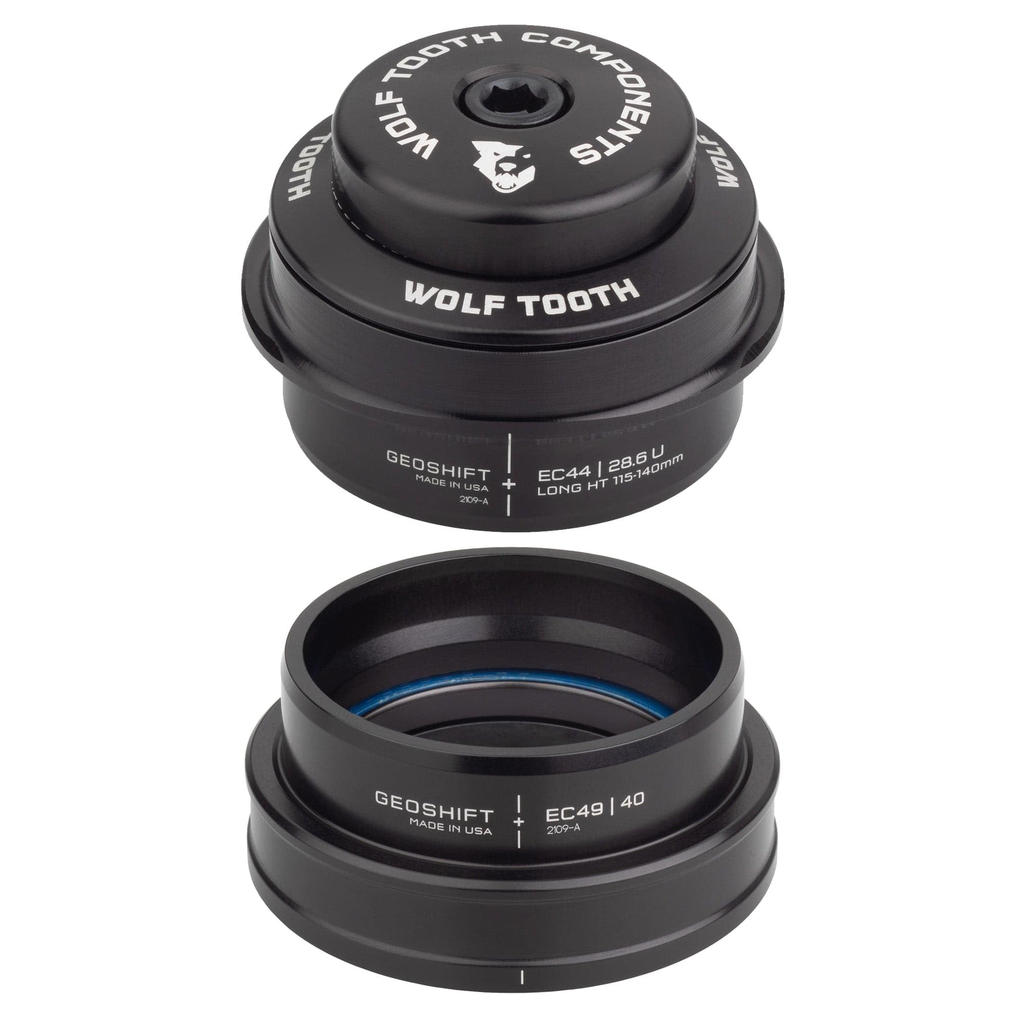 Wolf Tooth EC44 Верхняя EC49 Нижняя GeoShift Угол рулевой колонки 2° Performance Long(115-140мм) чёрный
Wolf Tooth EC44 Верхняя EC49 Нижняя GeoShift Угол рулевой колонки 2° Performance Long(115-140мм) чёрный