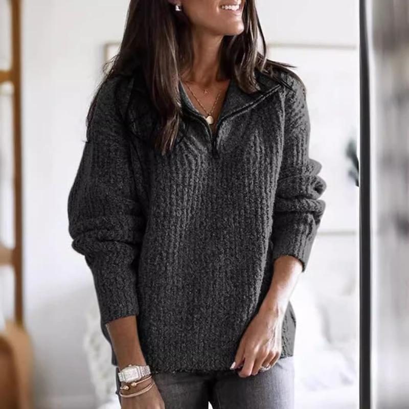 Женская мода, повседневный однотонный принт, осень-зима, свободные свитера с длинным рукавом и воротником-молнией XXXXXL темно-серого
Женская мода, повседневный однотонный принт, осень-зима, свободные свитера с длинным рукавом и воротником-молнией XXXXXL темно-серого