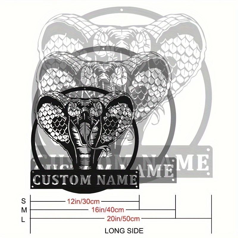Cobra Metal Wall Art Bohemian Reptile Decor Personalized Sign Hanging Sculpture
Cobra Metal Wall Art Bohemian Reptile Decor Personalized Sign Hanging Sculpture