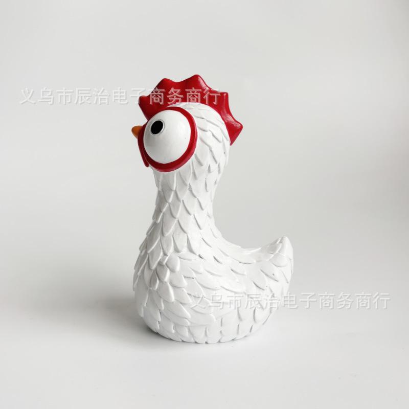 An interesting big-eyed rooster resin statue ornament outdoor courtyard, home statue ornament
An interesting big-eyed rooster resin statue ornament outdoor courtyard, home statue ornament