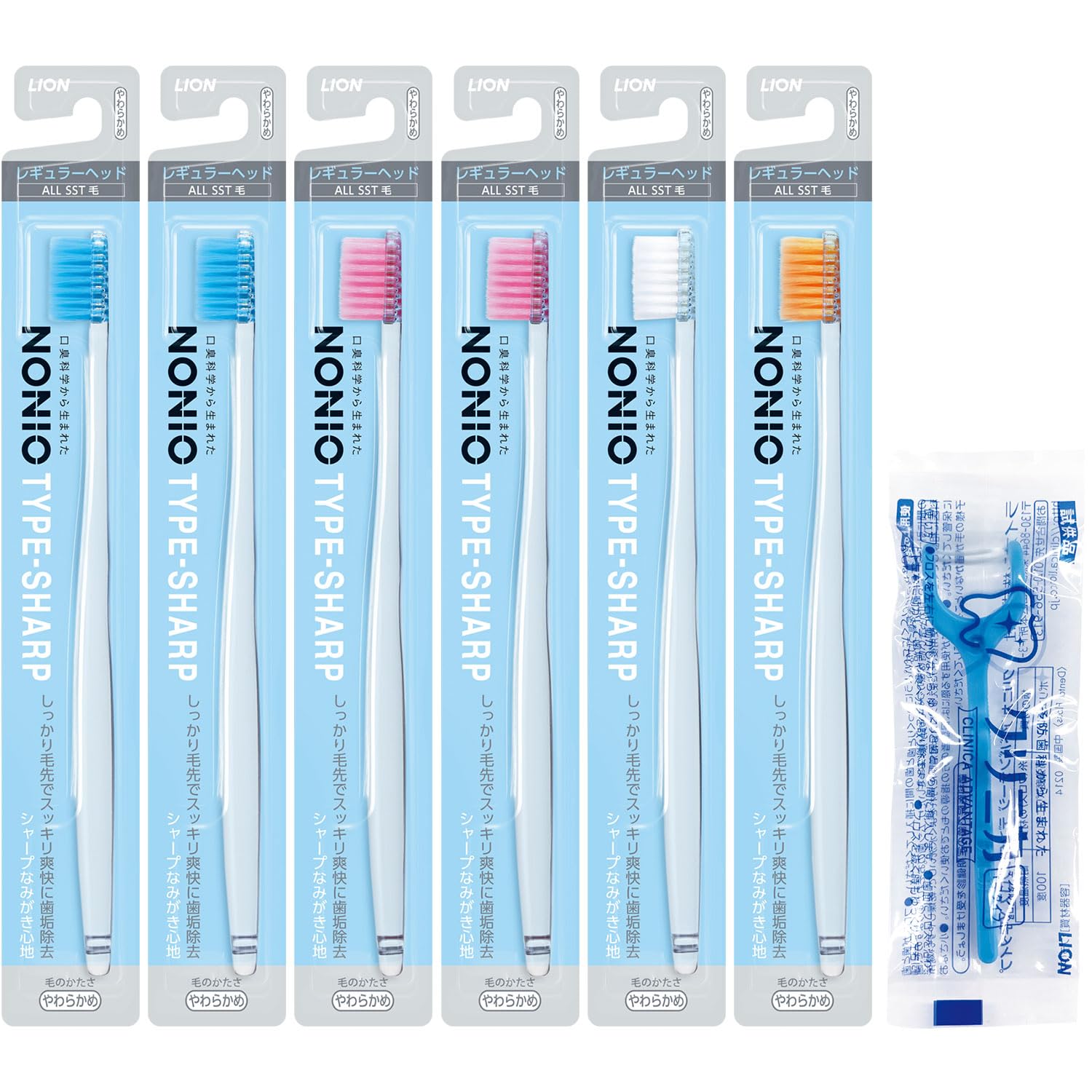 NONIO Toothbrush Soft Extra Fine Bristle Toothbrush Set of 6 cannot be floss included TYPE-SHARP (Color selected) + Y-shaped
NONIO Toothbrush Soft Extra Fine Bristle Toothbrush Set of 6 cannot be floss included TYPE-SHARP (Color selected) + Y-shaped