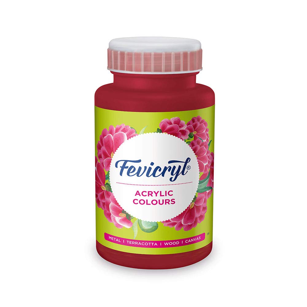 Fevicryl Acrylic Colour Maroon 500ml Acrylic Paint for Canvas, Wood, Leather, DIY Art & Craft School Projects Artists
Fevicryl Acrylic Colour Maroon 500ml Acrylic Paint for Canvas, Wood, Leather, DIY Art & Craft School Projects Artists
