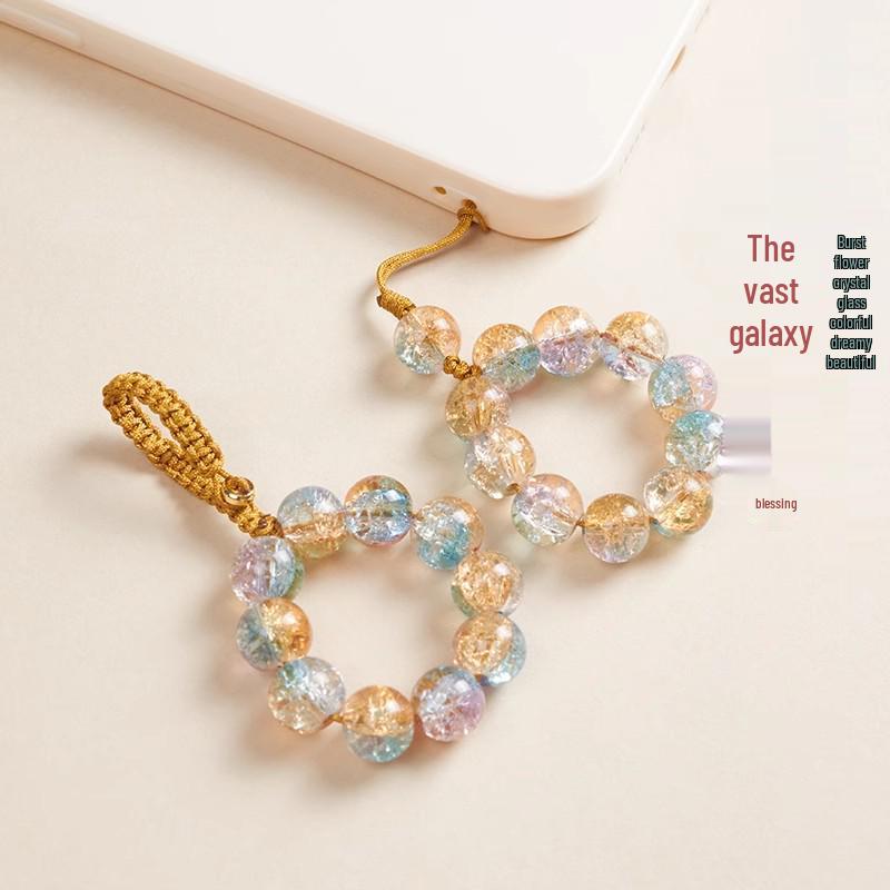 Dazzling Crackle Crystal Glass Phone Charm: Hand-Twisted Women s Crystal Lanyard for Phone, Bag, USB Drive, or Keychain
Dazzling Crackle Crystal Glass Phone Charm: Hand-Twisted Women s Crystal Lanyard for Phone, Bag, USB Drive, or Keychain