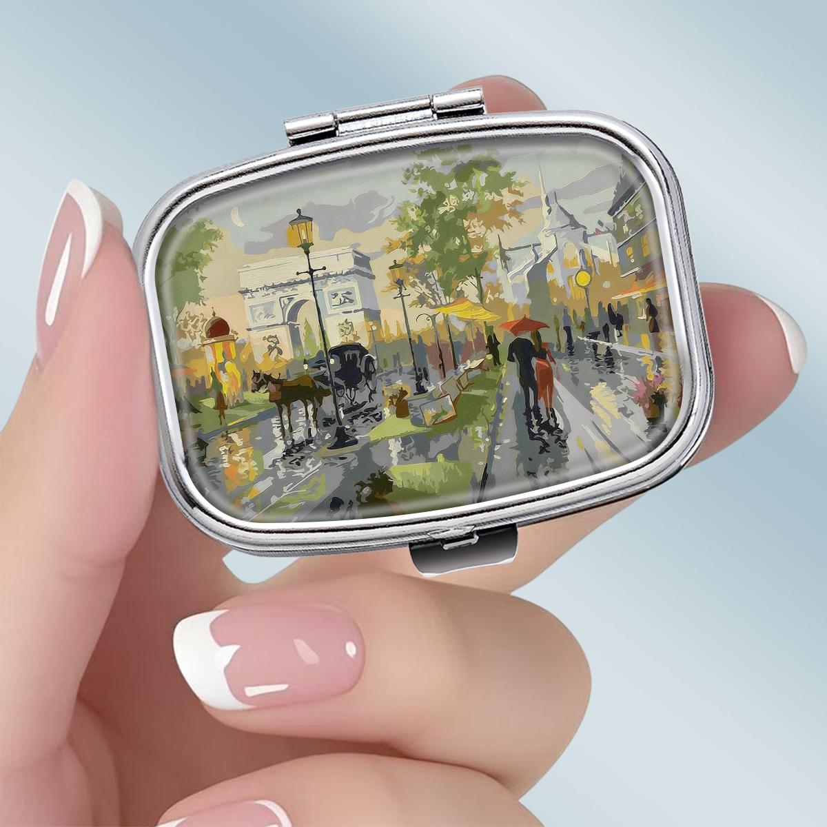 Portable Pill Box with 2 Compartments, Mini Metal Medicine Organizer Case, Cute Printed Pill Container for Vitamins, Pills, Jewelry, Travel, Daily Use різнокольоровий
Portable Pill Box with 2 Compartments, Mini Metal Medicine Organizer Case, Cute Printed Pill Container for Vitamins, Pills, Jewelry, Travel, Daily Use різнокольоровий