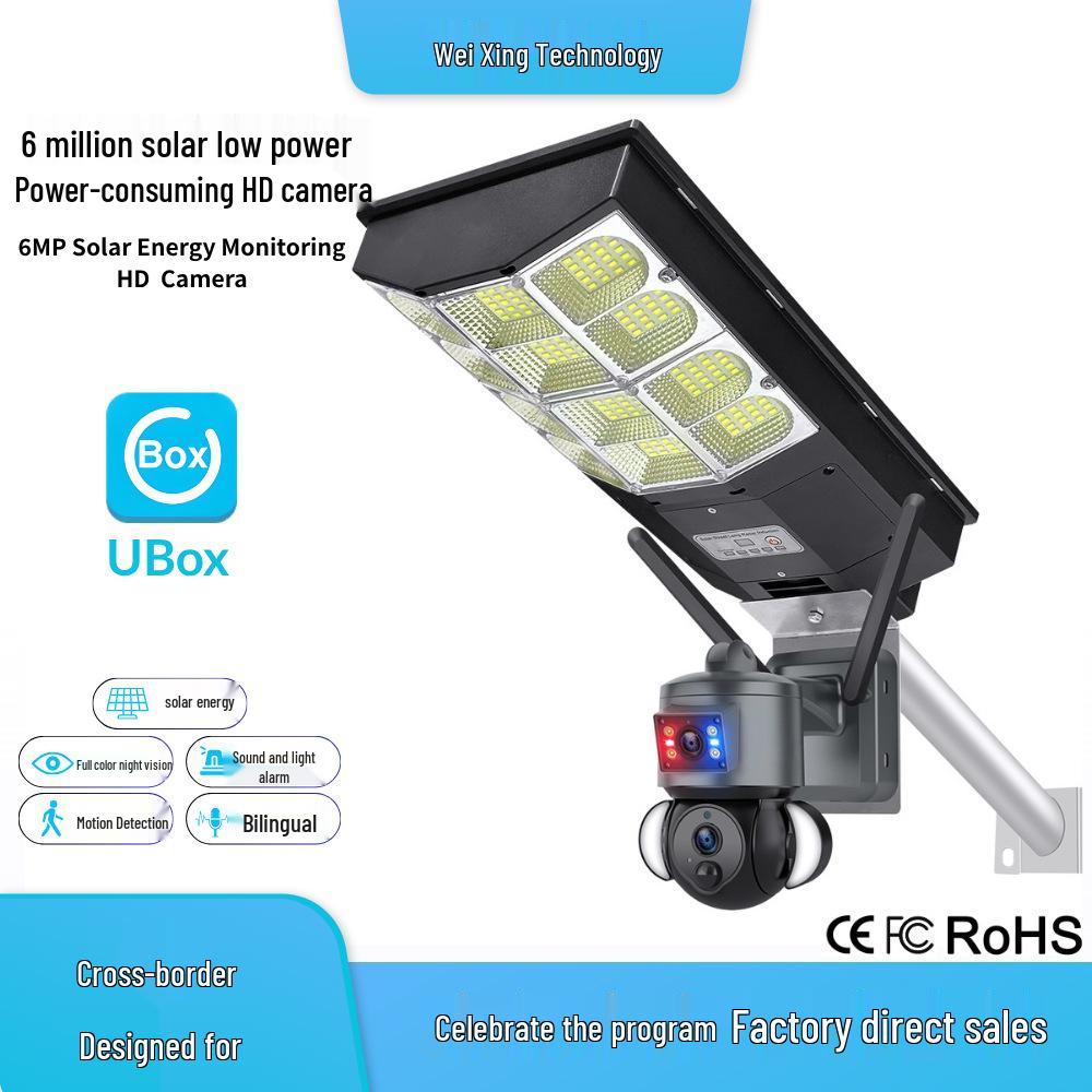4G Solar Street Light with Dual Lens WiFi Camera, 6MP HD Night Vision & Remote Monitoring WIFI Version - 6MP
4G Solar Street Light with Dual Lens WiFi Camera, 6MP HD Night Vision & Remote Monitoring WIFI Version - 6MP