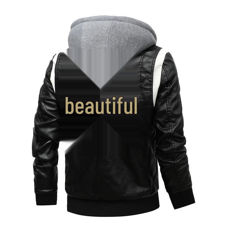 2021 Men s Fashion Hooded Embroidered Leather Motorcycle Jacket, Autumn/Winter Outerwear EUR 2XL, CHN 3XL
2021 Men s Fashion Hooded Embroidered Leather Motorcycle Jacket, Autumn/Winter Outerwear EUR 2XL, CHN 3XL