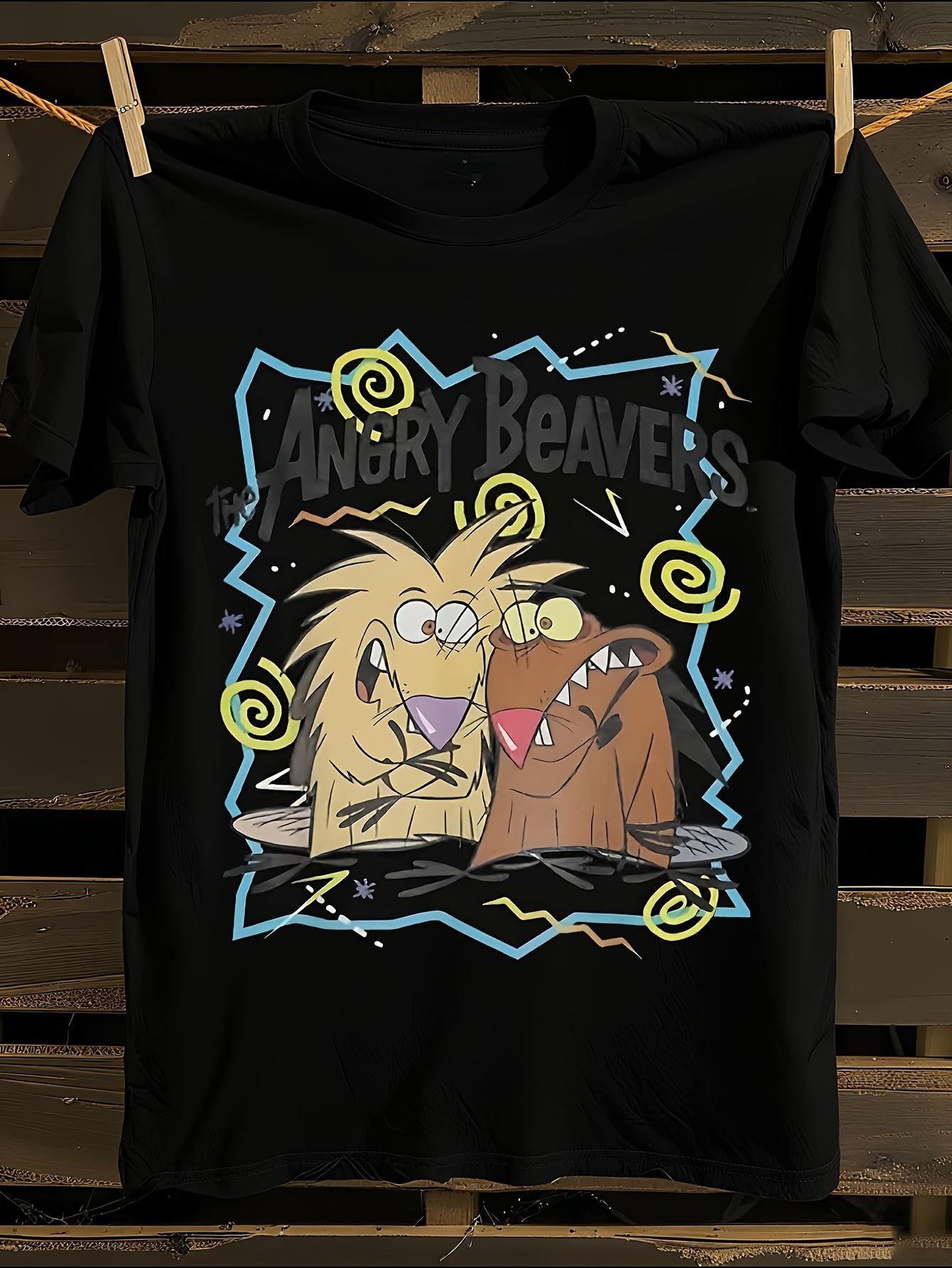 Angry Beavers Cartoon T-Shirt Mens Tshirt Womens Tshirts with Letters Print Short Sleeves T-Shirt Casual Street Tee Shirt Top XL
Angry Beavers Cartoon T-Shirt Mens Tshirt Womens Tshirts with Letters Print Short Sleeves T-Shirt Casual Street Tee Shirt Top XL