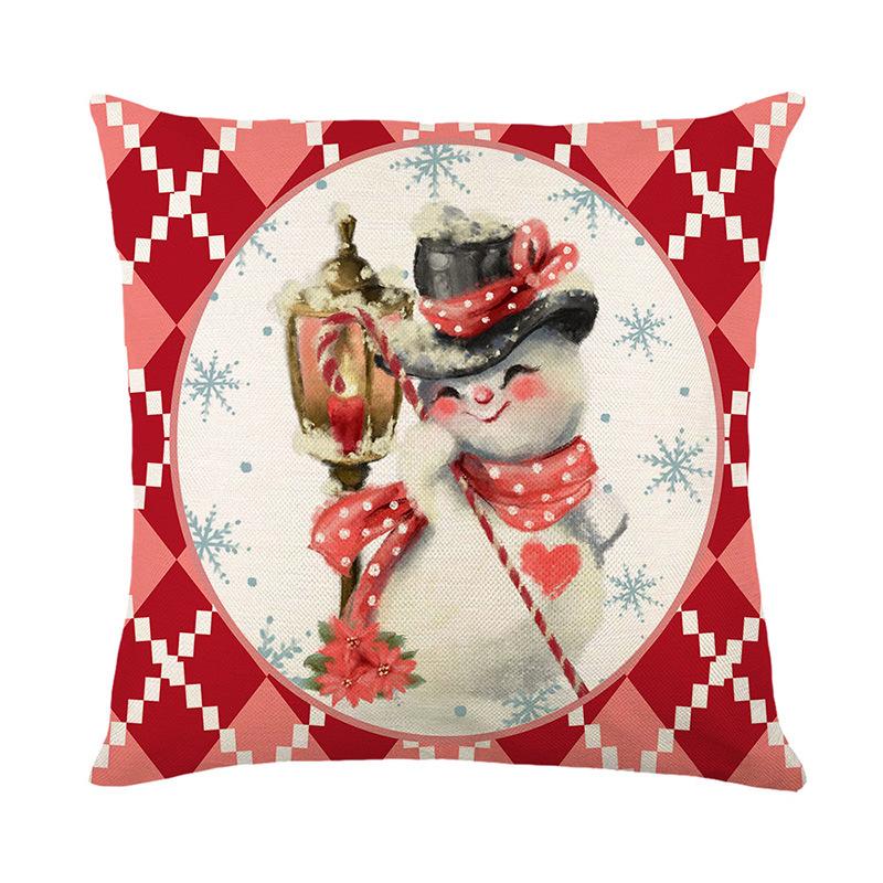 Чехол на подушку для дивана с рождественским рисунком в виде мультяшного снеговика из льна 45*45cm JYM517-4
Чехол на подушку для дивана с рождественским рисунком в виде мультяшного снеговика из льна 45*45cm JYM517-4