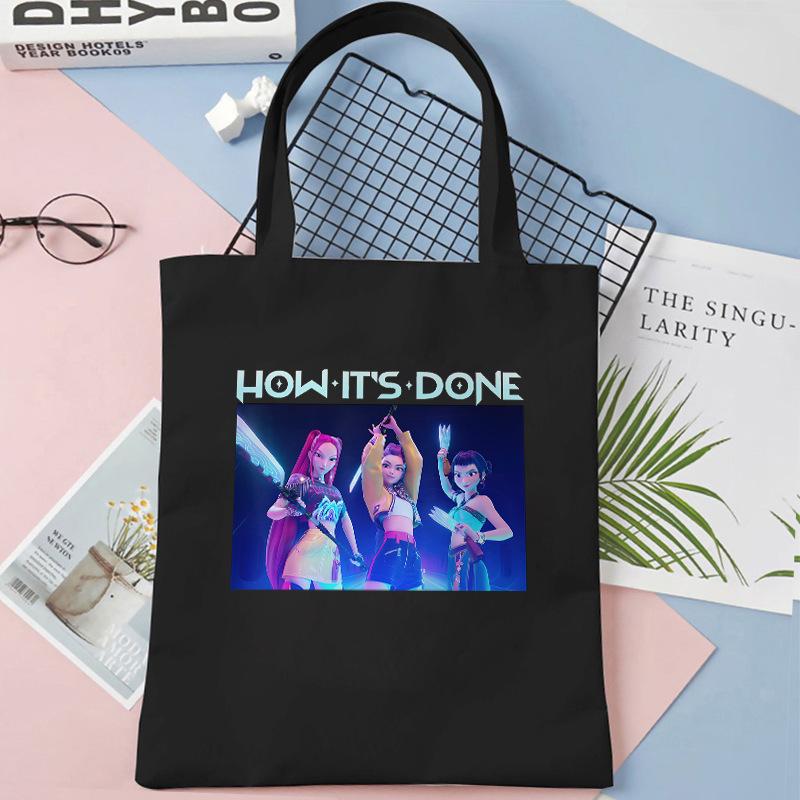 Cartoon Pop Demon Hunters Women Shoulder Bag Fashion Canvas Bags Cute Tote Printed Handbag Shopping Birthday Gifts K s Kid Friendly Entertaining Fun 35CMX45CM
Cartoon Pop Demon Hunters Women Shoulder Bag Fashion Canvas Bags Cute Tote Printed Handbag Shopping Birthday Gifts K s Kid Friendly Entertaining Fun 35CMX45CM