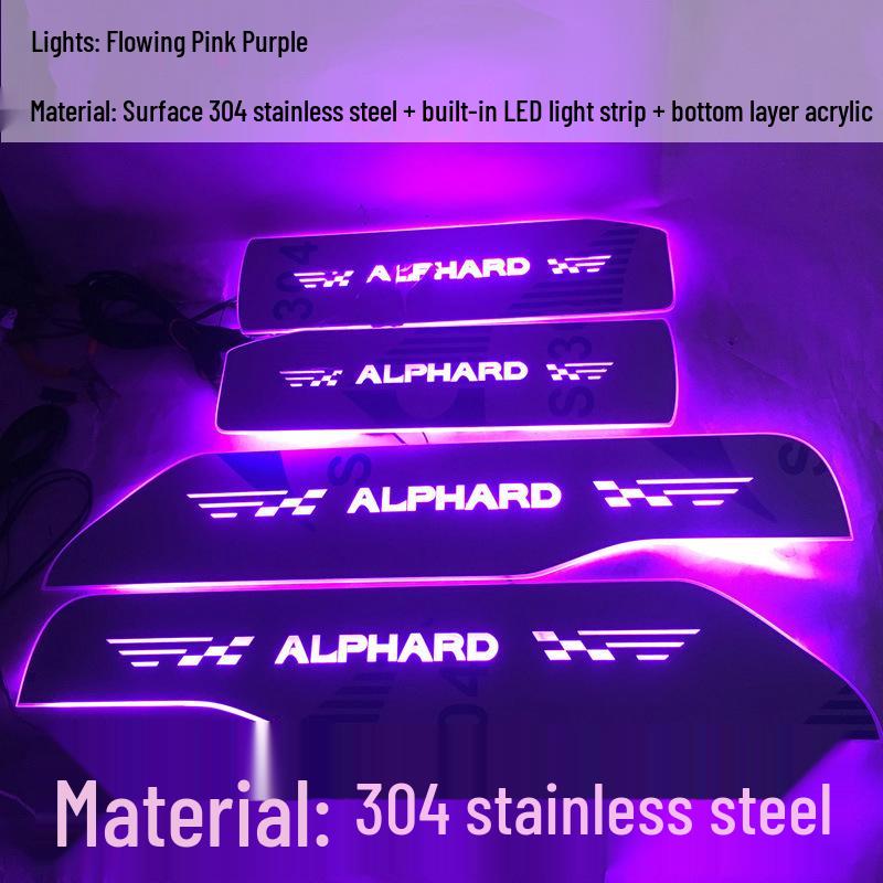 Совместимо с Alphard 30 серии Приветственная светодиодная накладка на порог из нержавеющей стали 304 Stainless Steel Panel
Совместимо с Alphard 30 серии Приветственная светодиодная накладка на порог из нержавеющей стали 304 Stainless Steel Panel